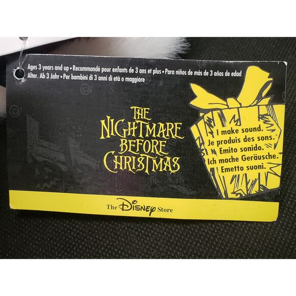 Disney Store Nightmare Before Christmas Santa Bean Bag Plush Stuffed Beanie - Picture 7 of 10